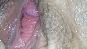 Wet Squirting Pussy Filled with Homemade /muscle Relaxer Lube Hard Fuck