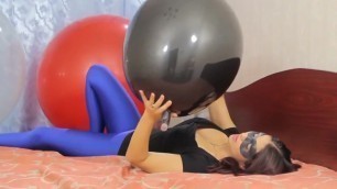Hot Girl Riding Balloon