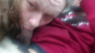 Sucking BBC in the Parking Lot