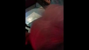 MILF Give Blowjob to me and my Friend in Night Club