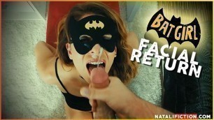 Facial SuperHero Chap. 1 - BatGirl or CatWoman? Cum on her Face