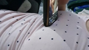Step mom caught watching porn movies on her phone