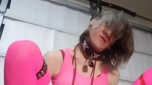 Mikki Kinky Sissy Party Slut Bootybump Dildo & Riding Crop