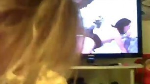 Stepmom Gives Step Son Head While He Watches Porn
