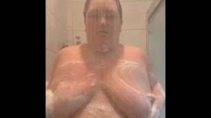 SSBW/BBW/PAWG Megzxxxo Shows Off Massive 42 DDD Natural Tits in the Shower - 5 MINUTES OF AMAZING SOAPY WET TITS